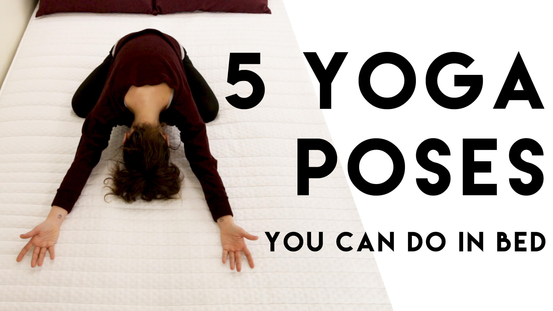 5 yoga poses you can do in bed