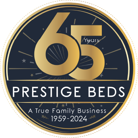Prestige Beds 65 years logo